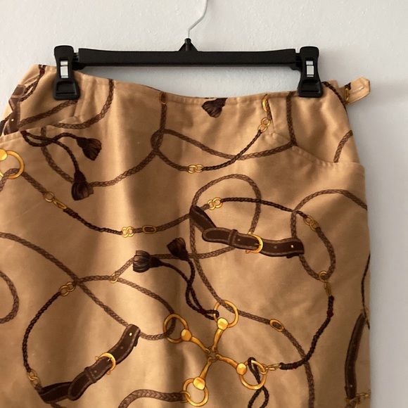 NWOT TALBOTS petites A-Line Brown Skirt 8 - Picture 2 of 8